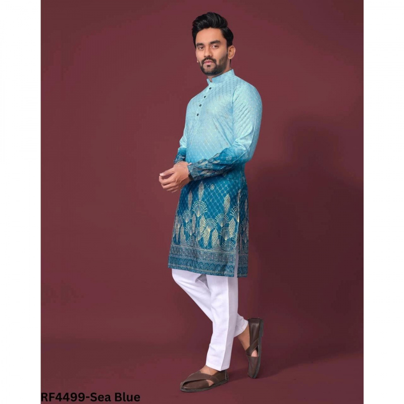 Ethnic Fashion India - Мусульманская рубашка с воротником-стойкой, мужская одежда,