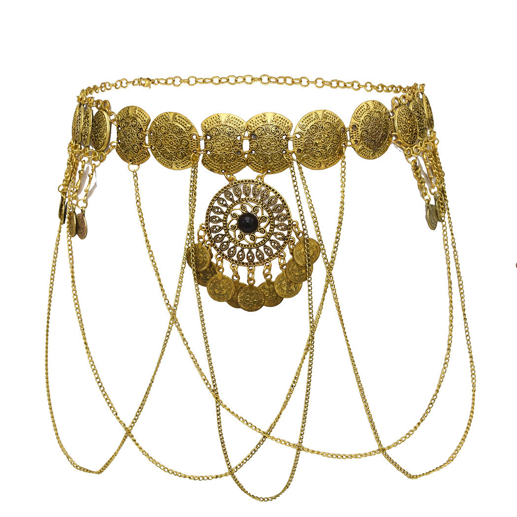 Ethnic Modern Fashion - Винтажная богемная этническая полая круглая монета