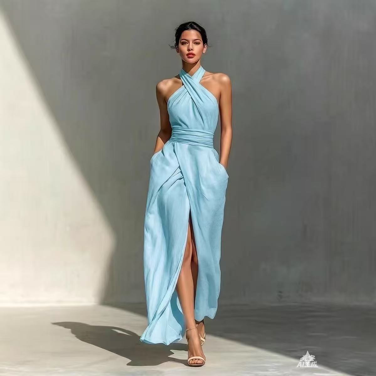 Элегантное однотонное длинное  – обзор и цена Ethnic Fashion Design